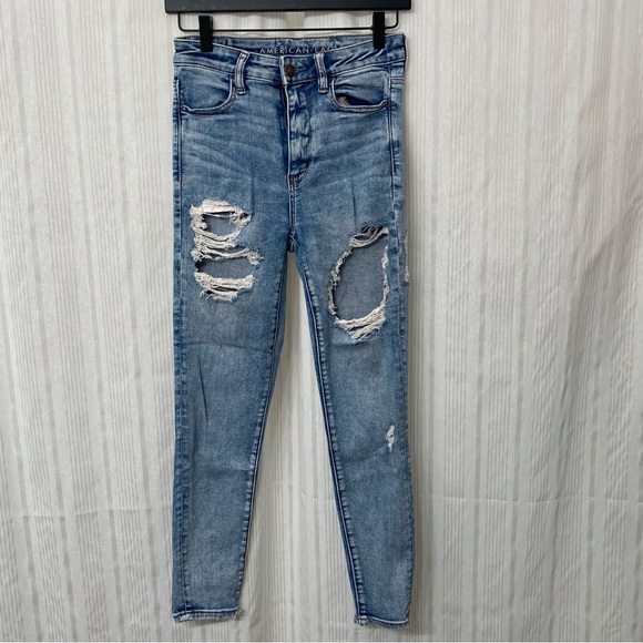 American Eagle Outfitters Denim - AEO American Eagle Outfitters 🦅 Distressed High Rise Jegging Cropped Jeans